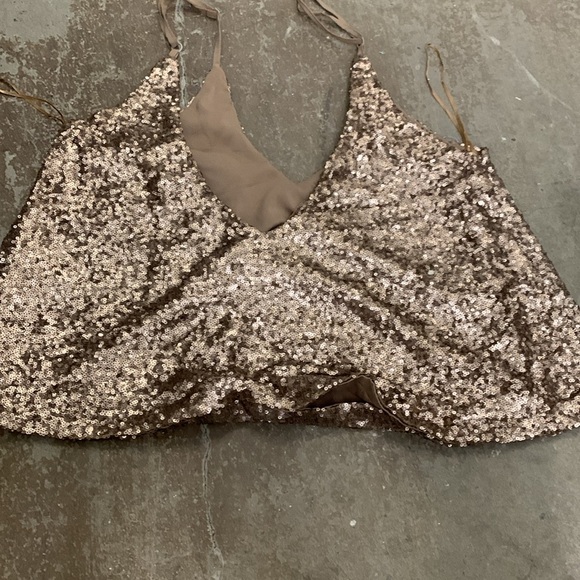 Tobi sequin camisole euro summer Ibiza fairy bronze - Picture 2 of 4